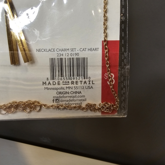 Matching Cat and Owner Necklace Charm Set - Picture 3 of 4